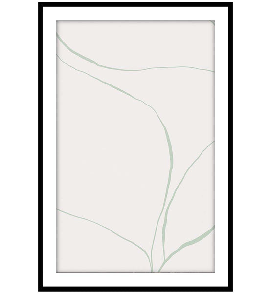 Line Art Abstract Leaves 1A