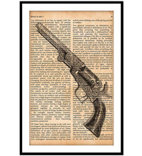 Vintage Book Art - Colt Pistol
