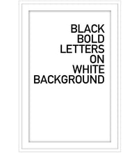 Black Bold Letters