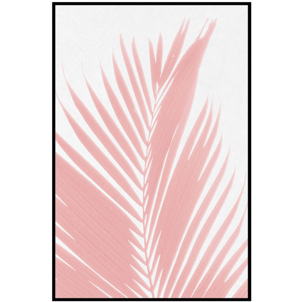 Palm Leaves On Pink