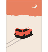 Red Car In Desert