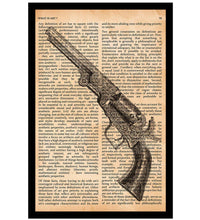 Vintage Book Art - Colt Pistol